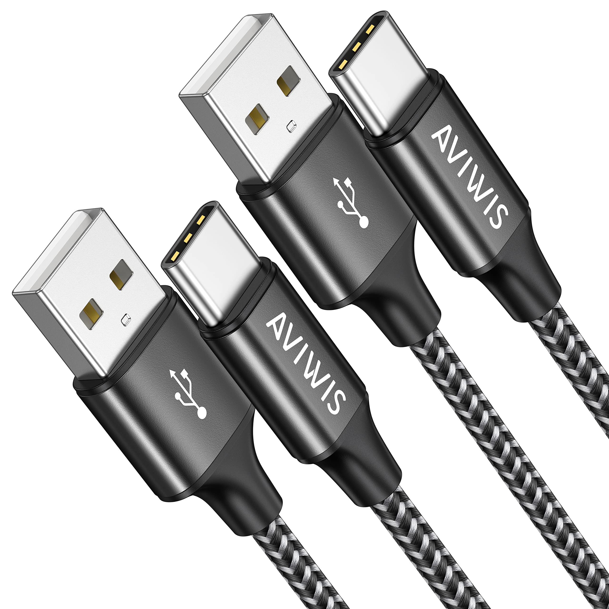 USB-C to USB-c ケーブル 2M 2本セット ブラック 黒 Amazon.co.jp: AVIWIS USB Type C ケーブル【2M/2本セット】タイプc 3A